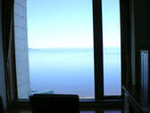 【眺望訳ありリゾートツイン】左側にちょっと壁が見えます…ですが、サロマ湖の眺望は◎！